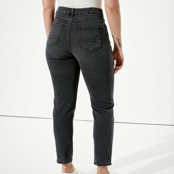 American Eagle Curvy Black Mom Jean Size 10 - Picture 2 of 6